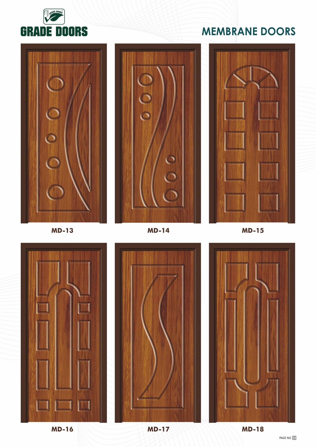 Premium brass doors