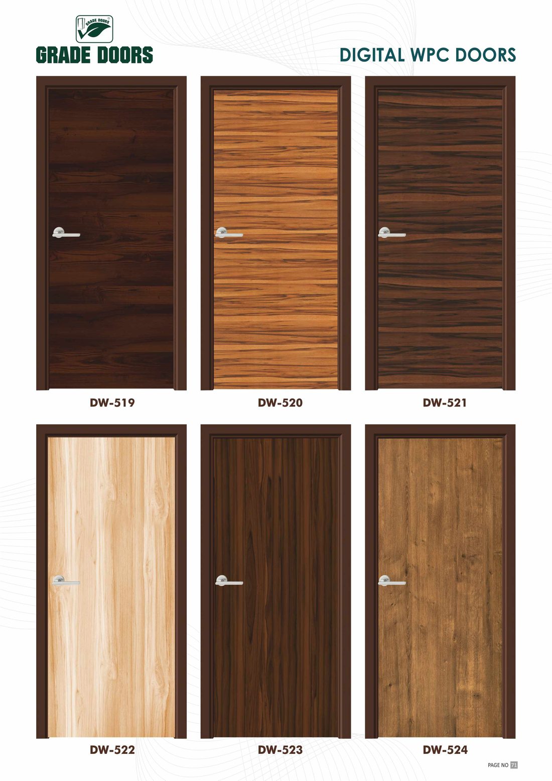 Wooden teak doors