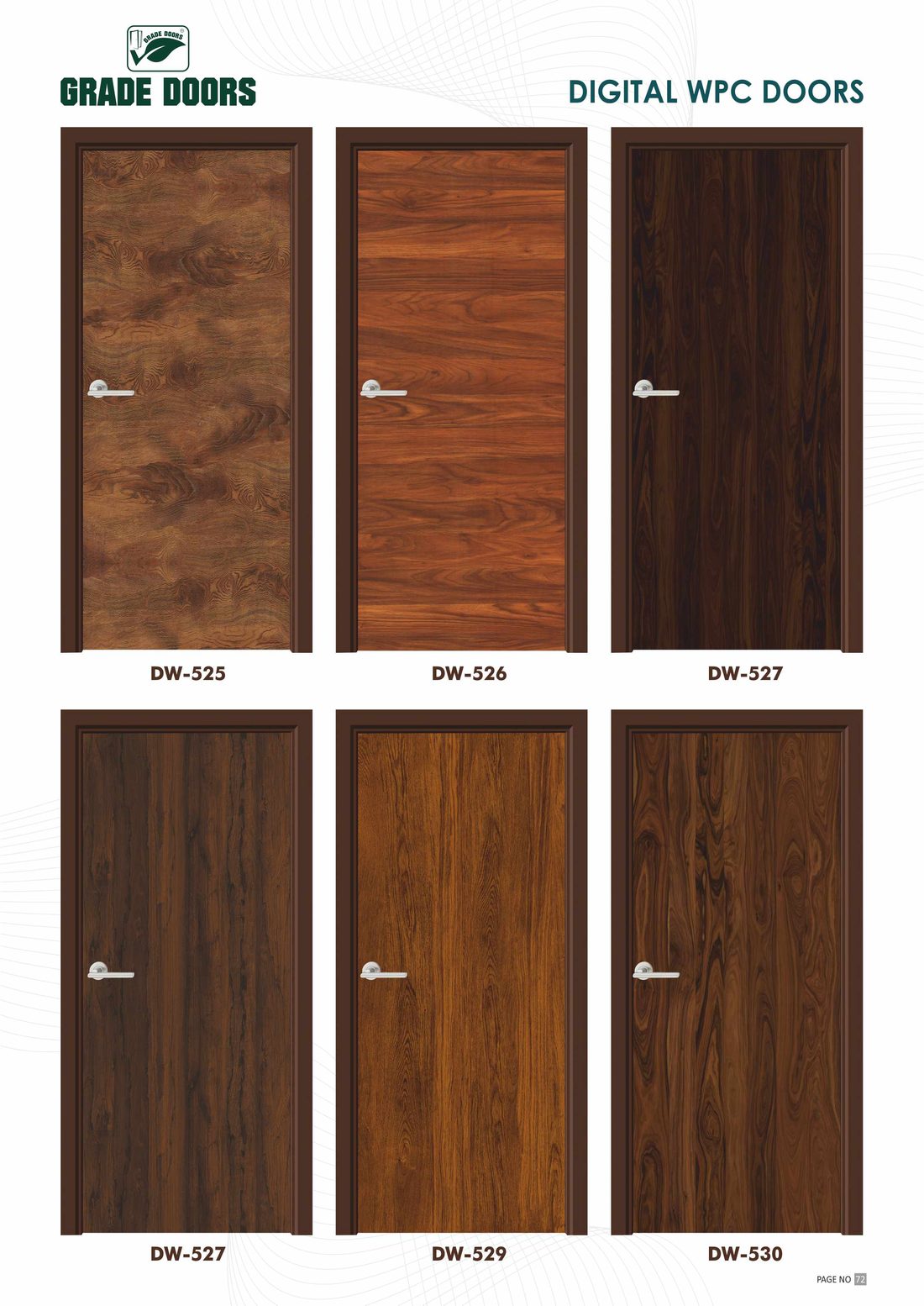 Wooden teak doors, second view